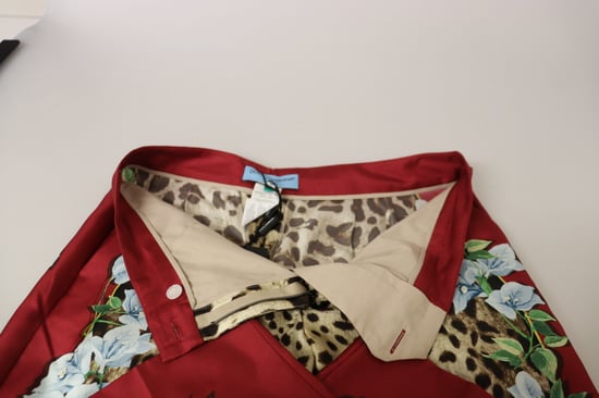 Pantalones de Imprenta de Leopardo con Panel Lateral Floral - Image 5