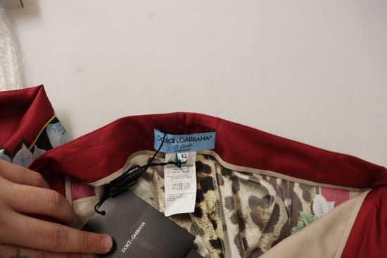 Pantalones de Imprenta de Leopardo con Panel Lateral Floral - Image 6