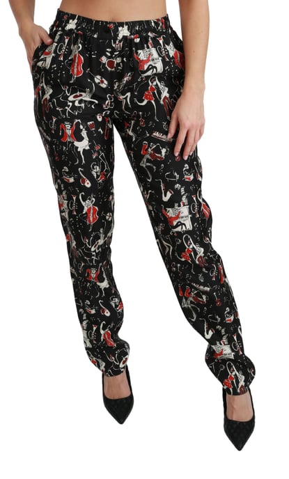 Pantalones de Seda Impresa Diseño Musical - Image 2