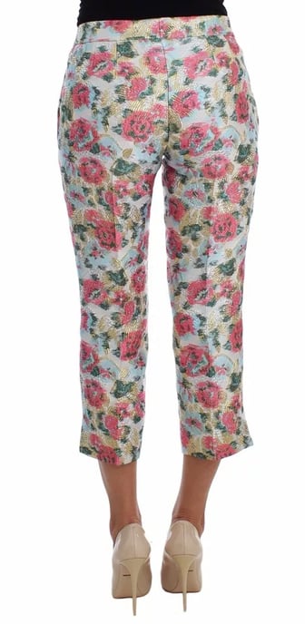 Pantalones Cortos de Brocado Floral - Image 4