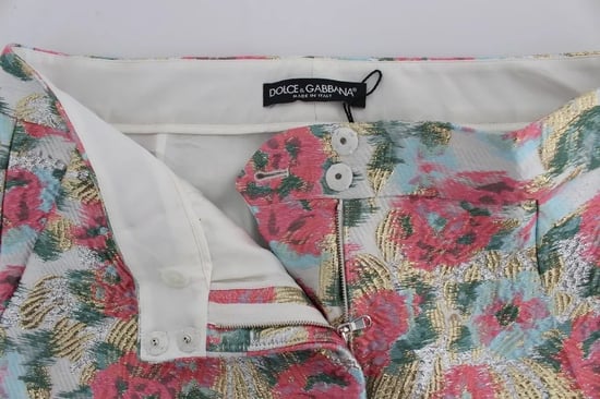 Pantalones Cortos de Brocado Floral - Image 6