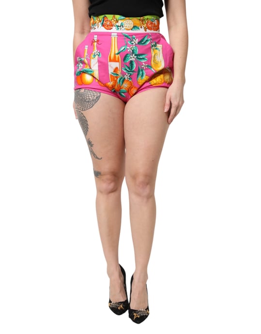 Shorts de Cintura Alta con Estampado de Cítricos - Image 2