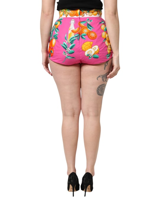 Shorts de Cintura Alta con Estampado de Cítricos - Image 4