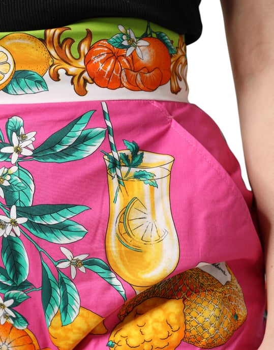 Shorts de Cintura Alta con Estampado de Cítricos - Image 5