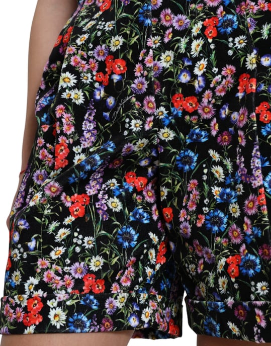 Pantalones Cortos de Cintura Alta con Estampado Floral - Image 4
