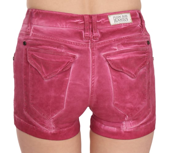 Plein Sud Pan70241 Pantalones Cortos de Mezclilla Rosa - Image 4