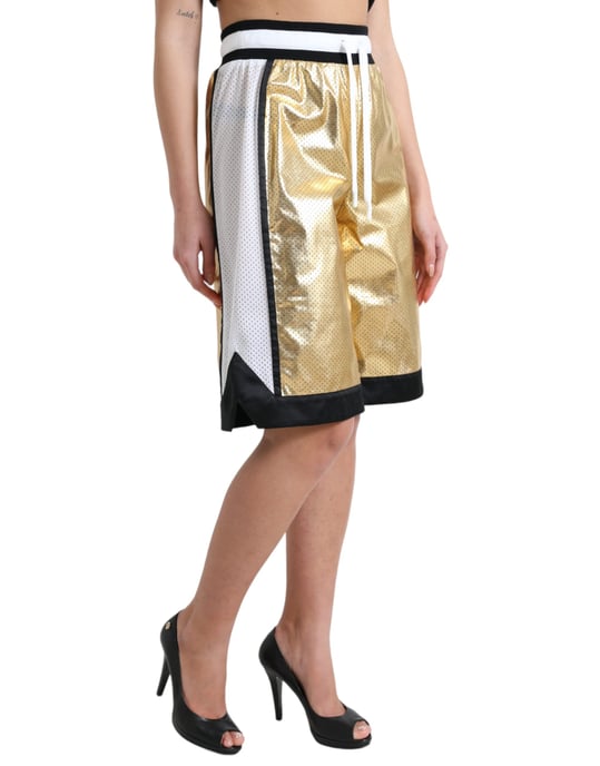 Shorts Metálicos Estilo Dorado - Image 2