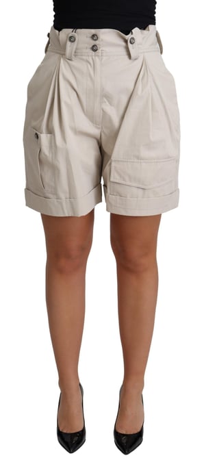 Pantalones cortos de cintura alta plizados de Dolce & Gabbana - Image 1