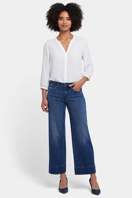 Jeans Anchos hasta el Tobillo Teresa | Luz de Luna - Image 1