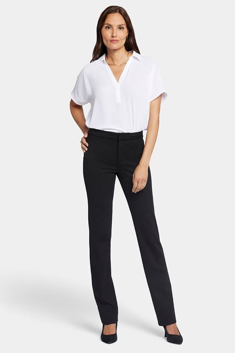 Pantalones Slim en Punto Ponte | Negro - Image 3