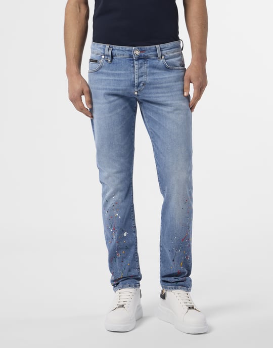 Super Straight Cut Jeans Paint - Image 2