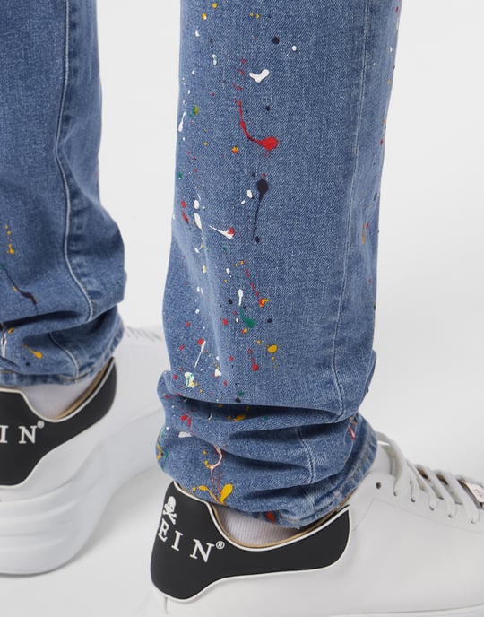 Super Straight Cut Jeans Paint - Image 3