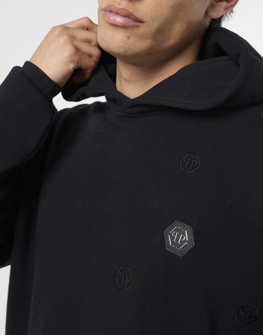 Embroidered Hoodie Sweatshirt Monogram Monogram - Image 3