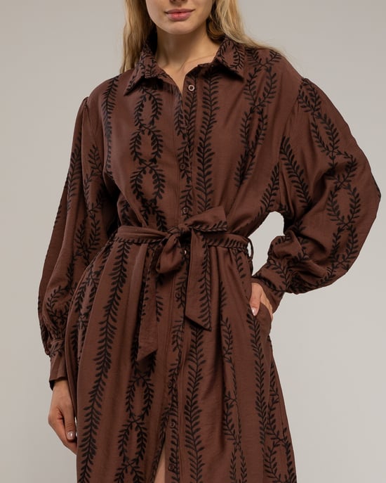 Vestido camisa con cinturón - Image 4