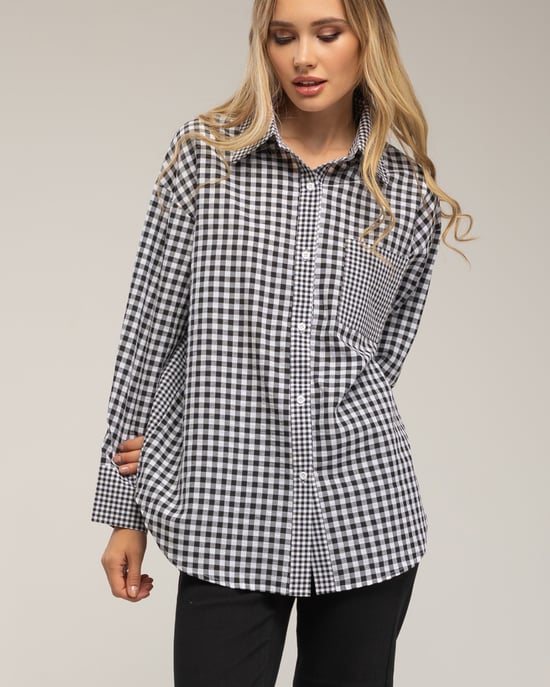 Camisa de cuadros vichy oversize - Image 3