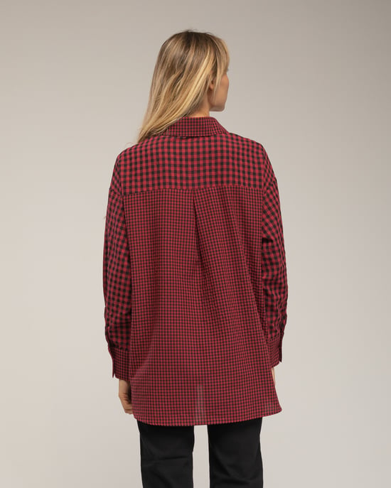 Camisa de cuadros vichy oversize - Image 2