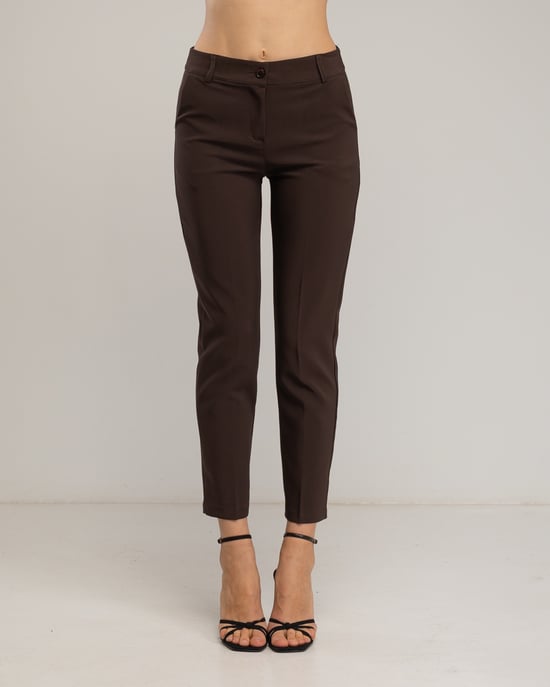 Pantalones de vestir ajustados y de corte recto - Image 1
