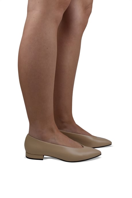Loro Piana Bailarinas Rebecca Beige - Image 2