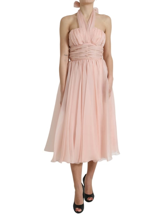 Vestido Aline con Cuello Halter - Image 1