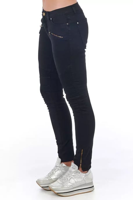 Jeans Skinny Motostyle con Cremalleras Doradas - Image 2