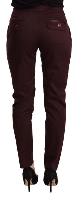 Pantalones Slimstraight Burdeos - Image 3
