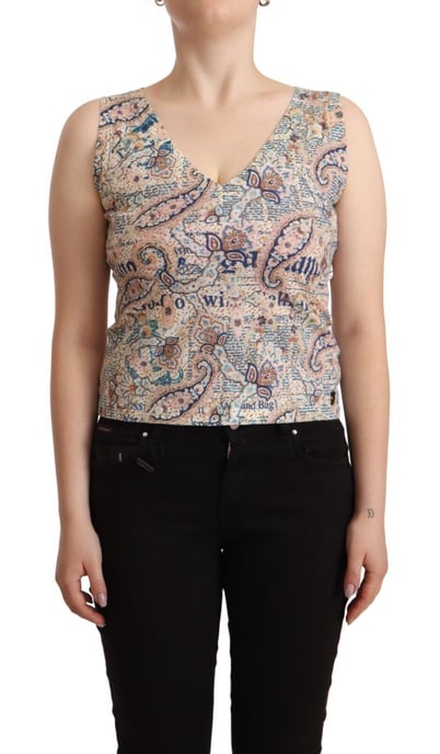 Top Sin Mangas con Estampado Paisley - Image 1