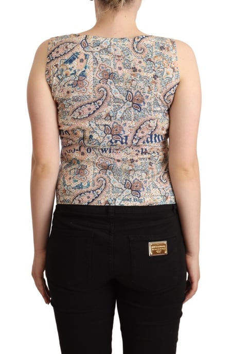 Top Sin Mangas con Estampado Paisley - Image 3