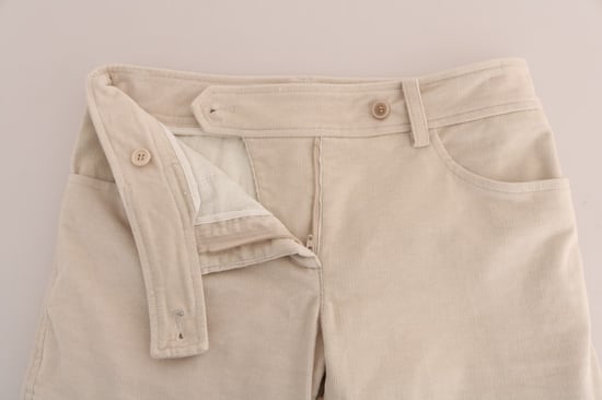 Pantalones de pana con cremallera estilo motorista - Image 4