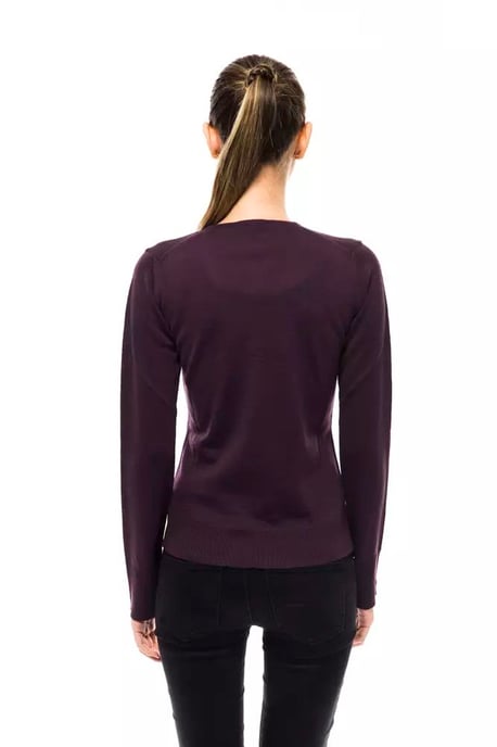 Suéter Slim Fit de Lana Merino con Cuello en V - Image 3