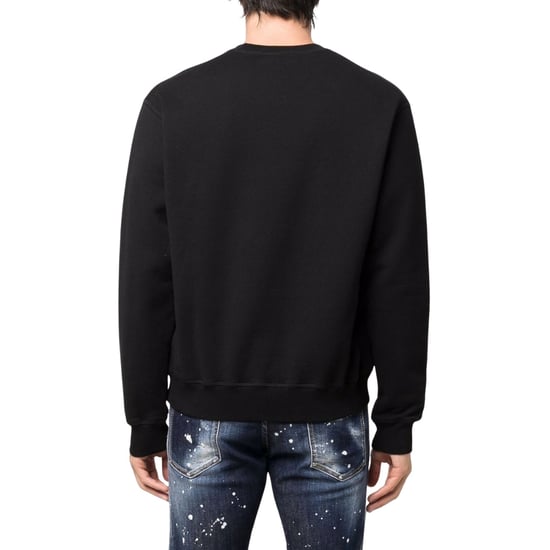 Sudadera Negra Dsquared2 Con Logotipo Grande Y Genial En Negro - Image 3