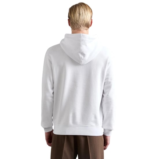 Sudadera Con Capucha Blanca Dsquared2 Con Logotipo Icónico Negro Grande - Image 3
