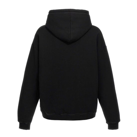 Sudadera Con Capucha Negra Relajada De Dsquared2 Con Logotipo Icónico Blanco - Image 2