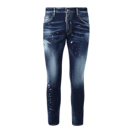Vaqueros Skater Azul Marino De Lavado Fácil Mediano De Dsquared2 - Image 1