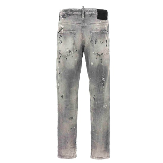 Diseño De Pintura De Vaqueros Skater Grises De Dsquared2 - Image 2