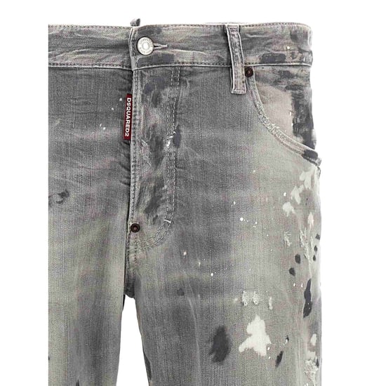 Diseño De Pintura De Vaqueros Skater Grises De Dsquared2 - Image 3