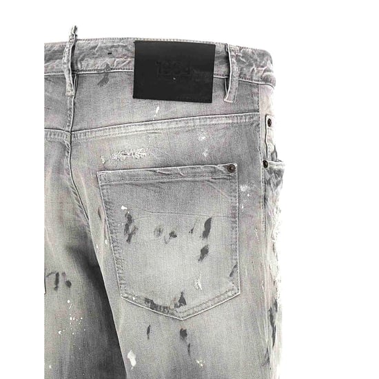 Diseño De Pintura De Vaqueros Skater Grises De Dsquared2 - Image 4