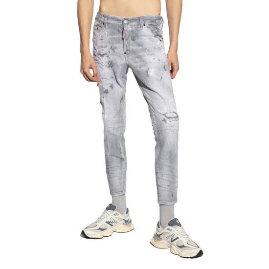 Diseño De Pintura De Vaqueros Skater Grises De Dsquared2 - Image 5