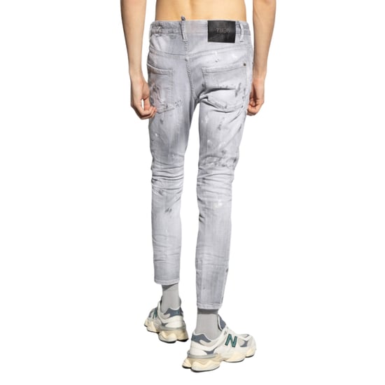 Diseño De Pintura De Vaqueros Skater Grises De Dsquared2 - Image 6