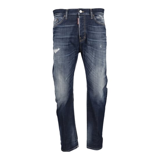 Vaqueros Dsquared2 Bro Con Lavado Desértico En Azul Marino Oscuro - Image 1