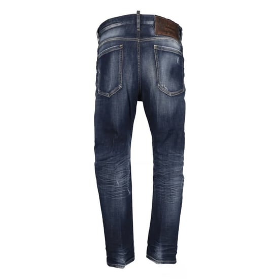 Vaqueros Dsquared2 Bro Con Lavado Desértico En Azul Marino Oscuro - Image 2
