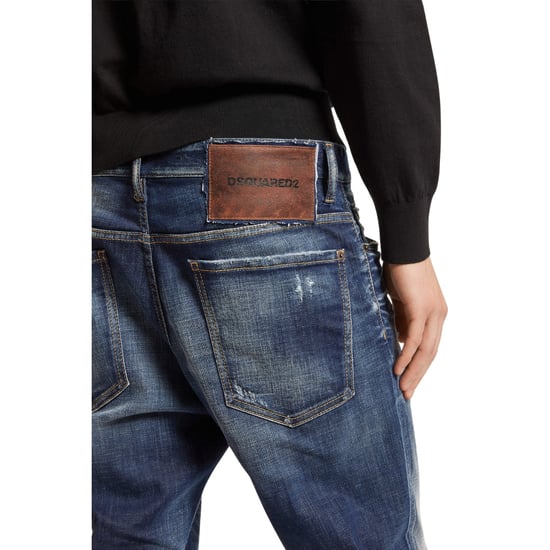 Vaqueros Dsquared2 Bro Con Lavado Desértico En Azul Marino Oscuro - Image 6