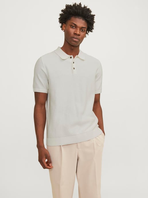 Jack & Jones Sandri Knit Polo Blanco - Image 2