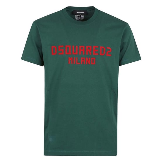 Camiseta Verde De Corte Cool Con El Logotipo De Dsquared2 Milano - Image 1