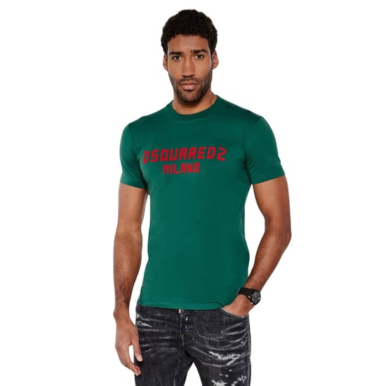 Camiseta Verde De Corte Cool Con El Logotipo De Dsquared2 Milano - Image 3