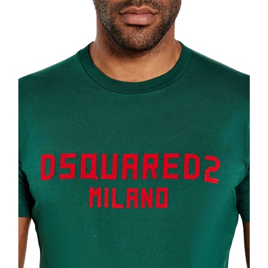 Camiseta Verde De Corte Cool Con El Logotipo De Dsquared2 Milano - Image 5