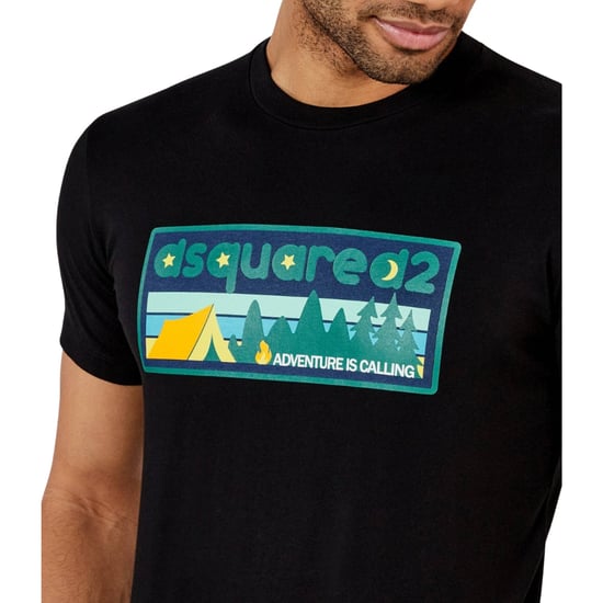 Camiseta Negra "la Aventura Te Llama" De Dsquared2 - Image 5