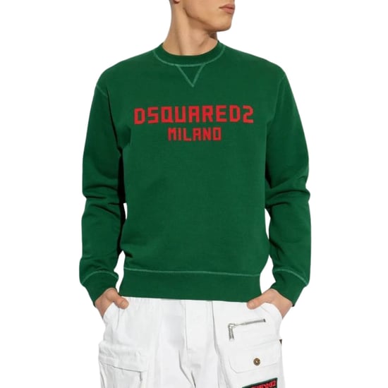 Sudadera Verde De Corte Cool Con El Logotipo De Milano De Dsquared2 - Image 2