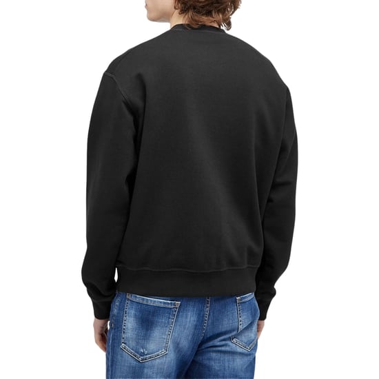 Sudadera Negra De Corte Cool Con Estampado De Hoja De Arce Y Horror De Dsquared2 - Image 5