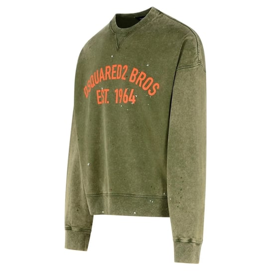 Sudadera Verde Militar Con Diseño Cypro Fit De Dsquared2 Bros Est 1964 - Image 3