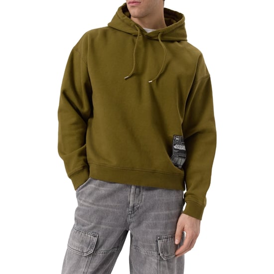 Sudadera Con Capucha Verde Militar De Corte Relajado Con Diseño De Parche De Dsquared2 - Image 2